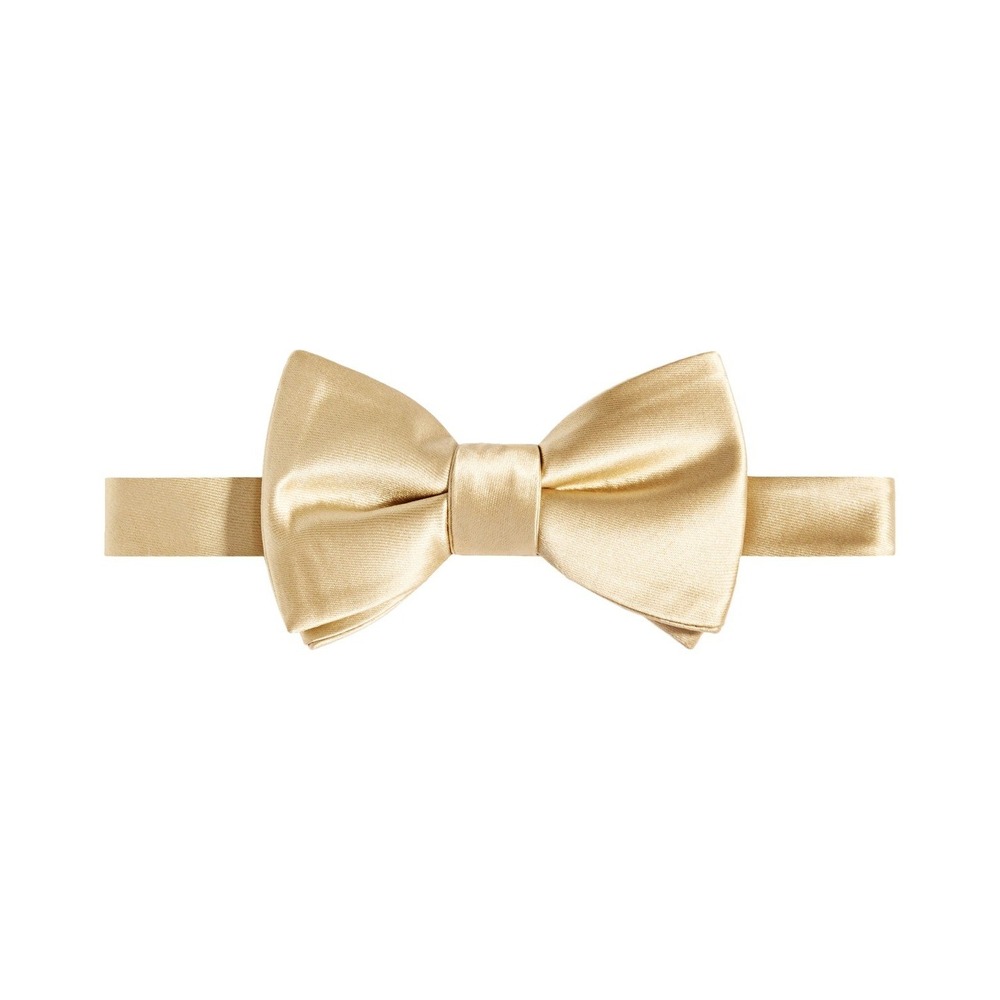 Tayion By Montee Holland Bowtie Mens Yellow Solid Self‎ Tie One Size NWT